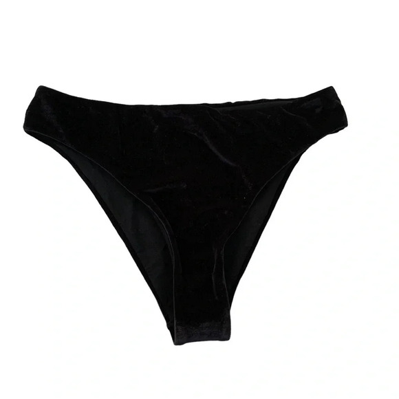 Balmain Designer Velvet Bikini Bottom Black Swim Bottom Size 40 or US Size 8 NWT - Picture 7 of 7